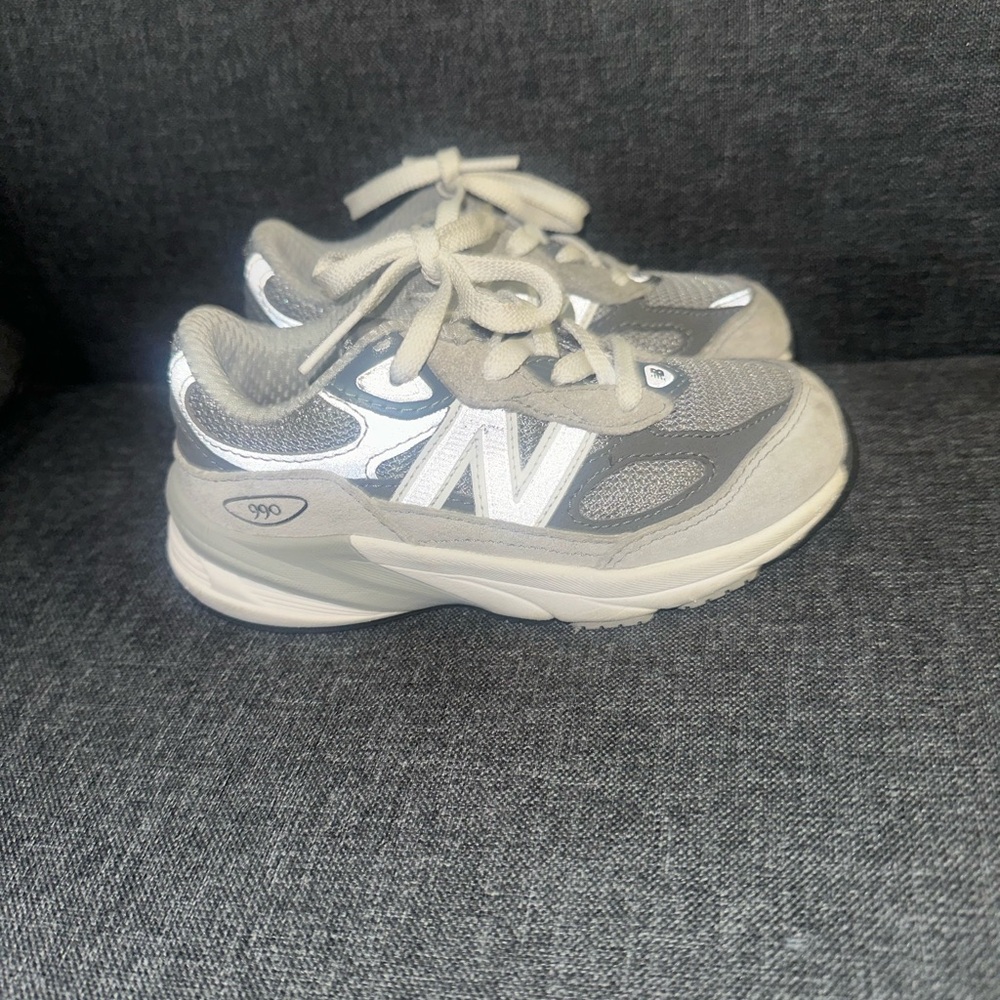 New Balance Gray and White Sneakers Classic Athletic Design